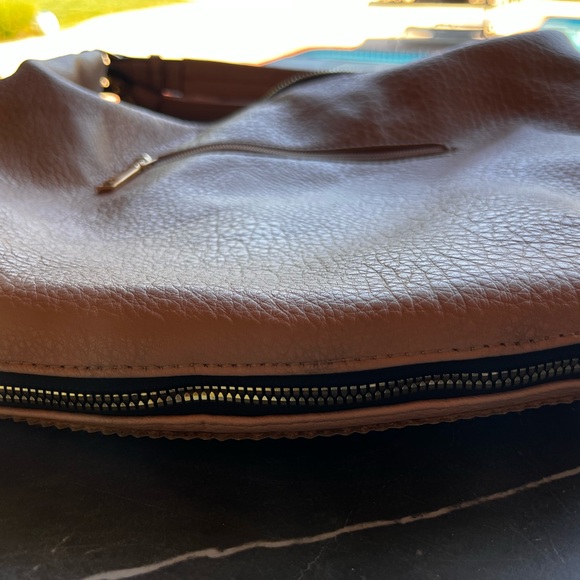 Vegan Nude Color Cross Body Bag , Half Moon - Picture 12 of 13